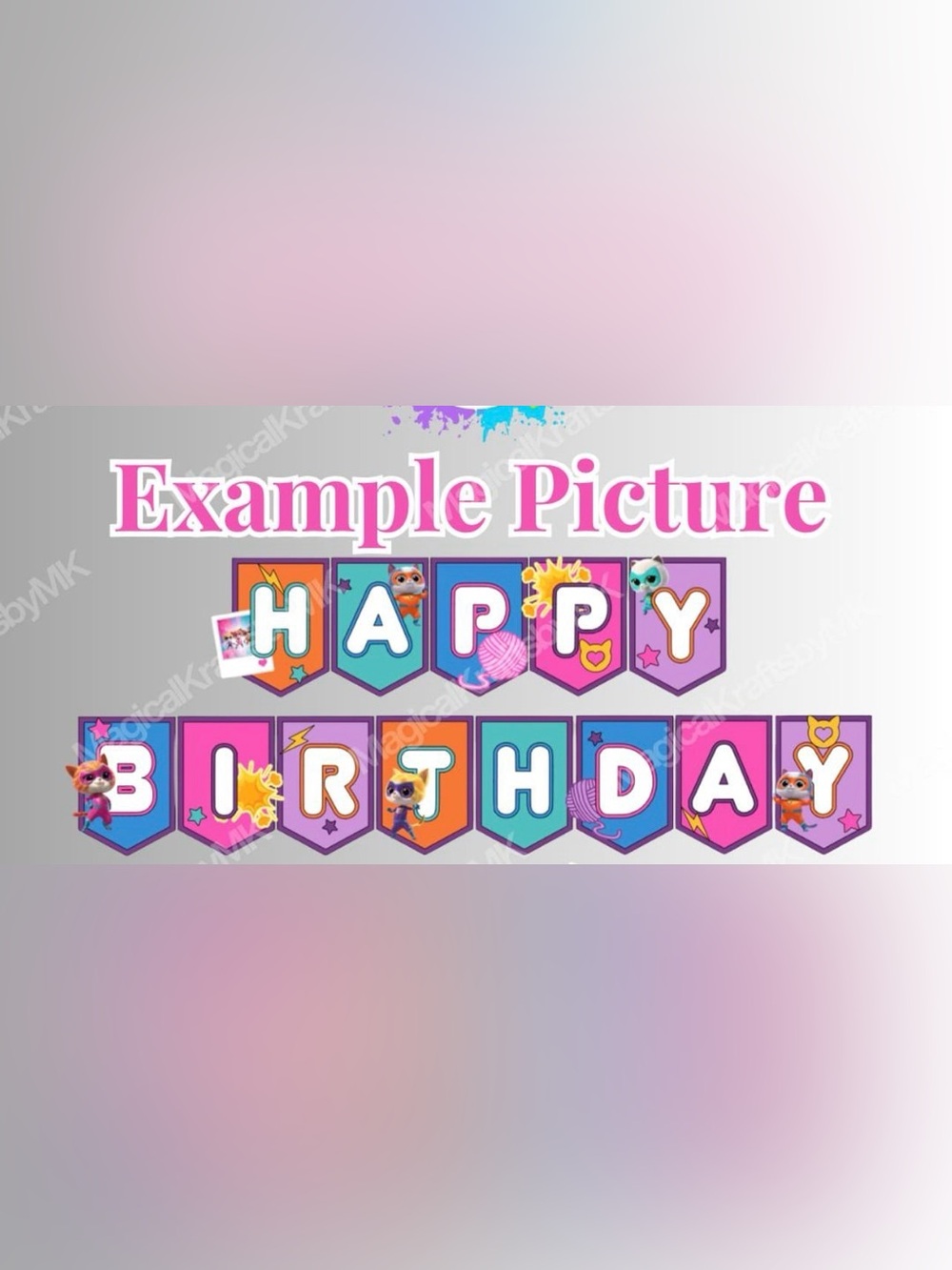 Super Kitties Birthday decorations